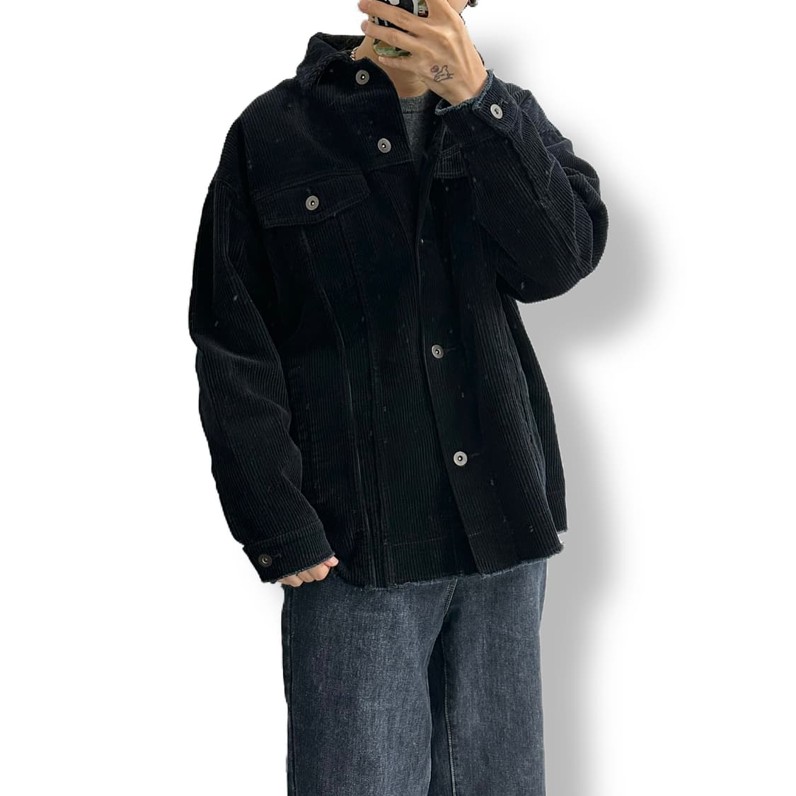 자라 ZARA 코듀로이 트러커 자켓 상품이미지3