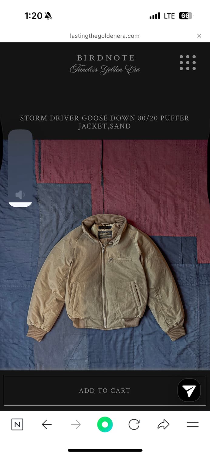 Birdnote storm driver jacket 상품이미지2