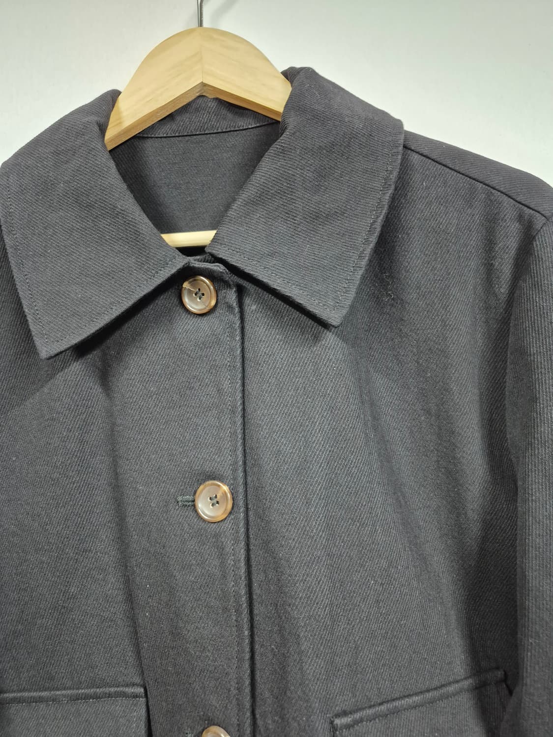 블랙 면 자켓 상품이미지4