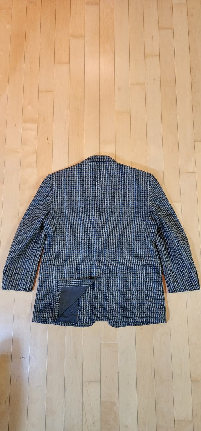 브라운 체크 모직자켓 M 상품이미지5