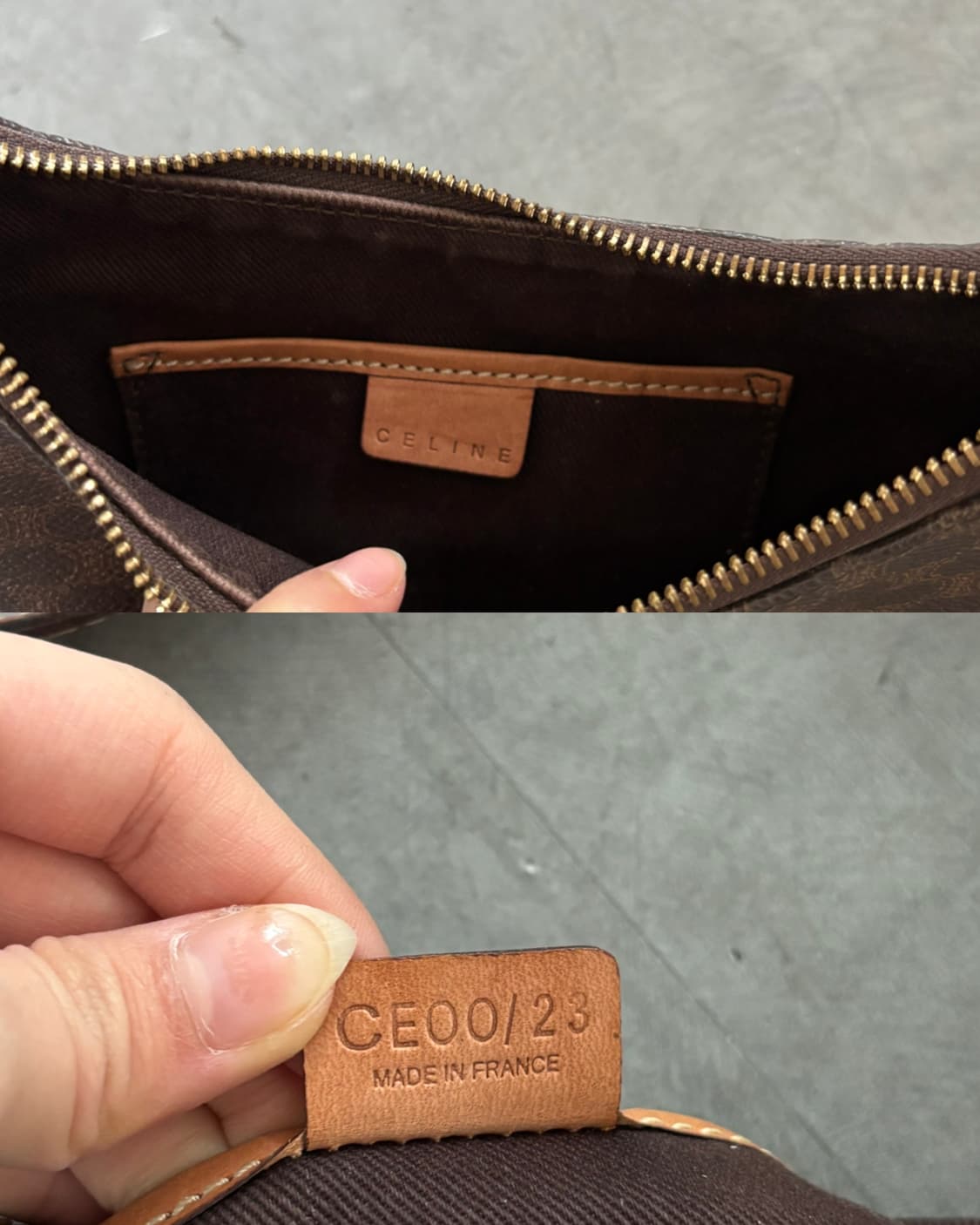 Celine 셀린느 트리오페 브라운 마카담 백 상품이미지10