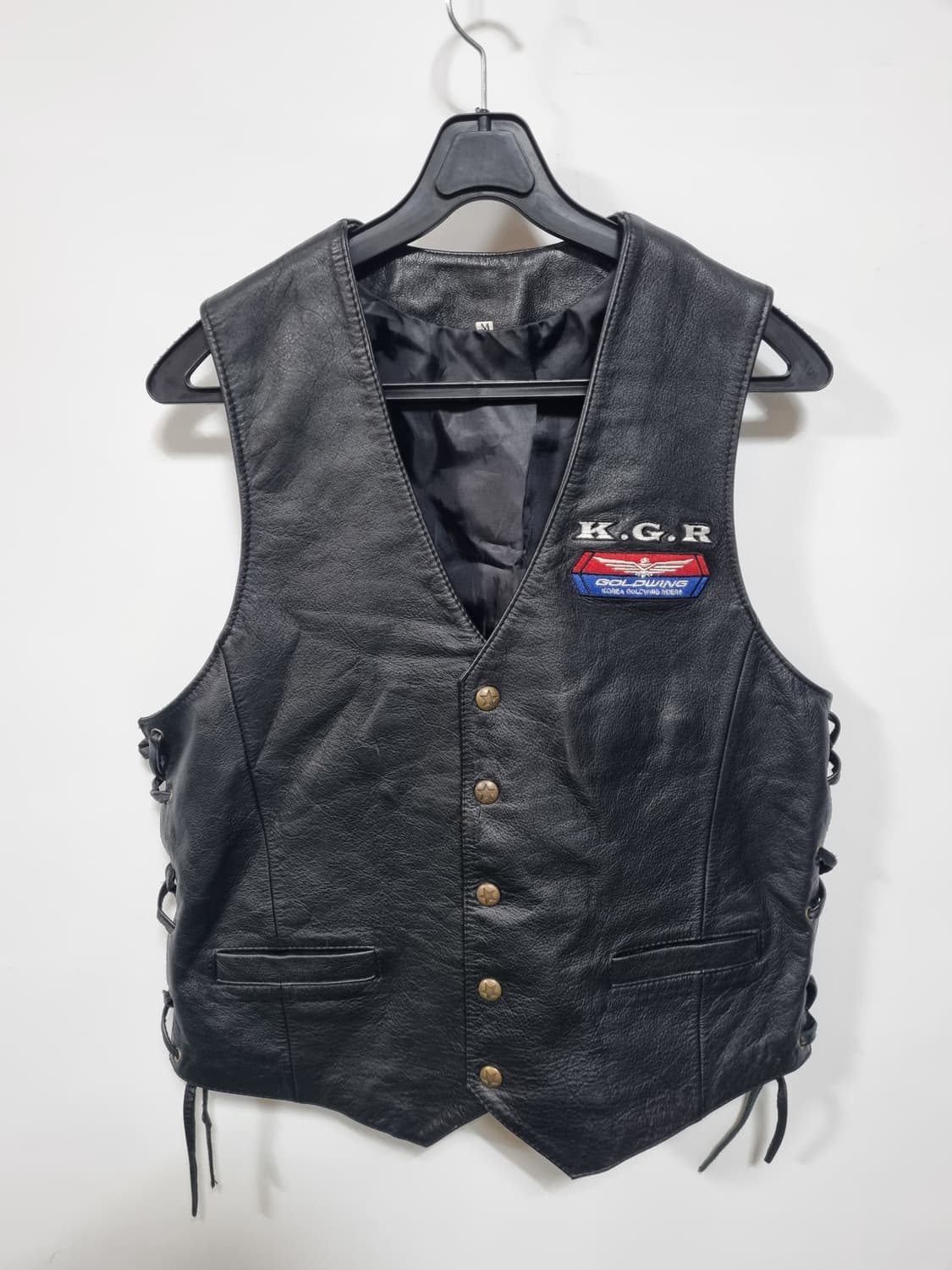 k.g.r 동호회 천연소가죽 라이더 조끼 m 상품이미지1