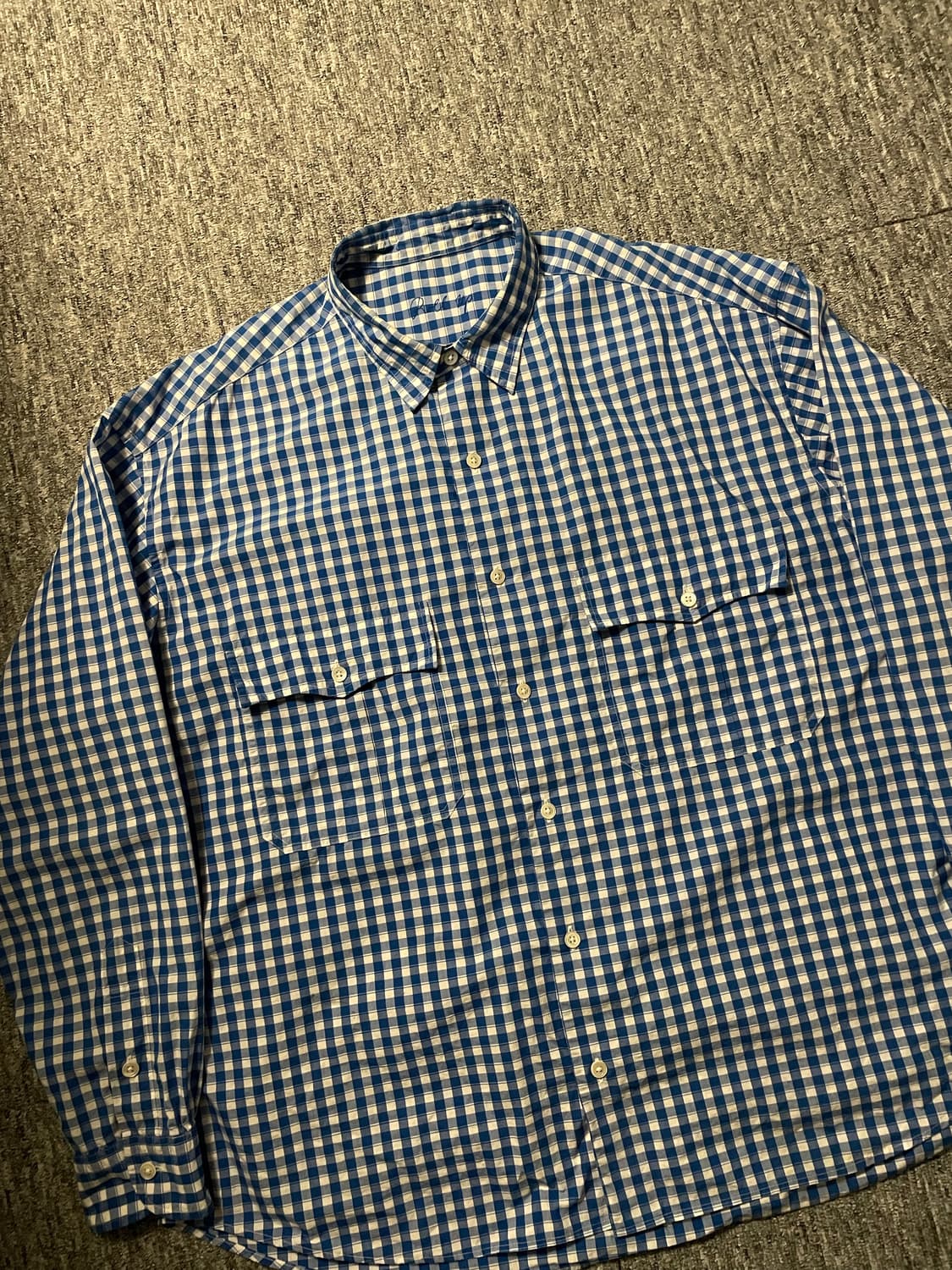 포터클래식 롤업 셔츠 체크 블루 [L] 상품이미지1