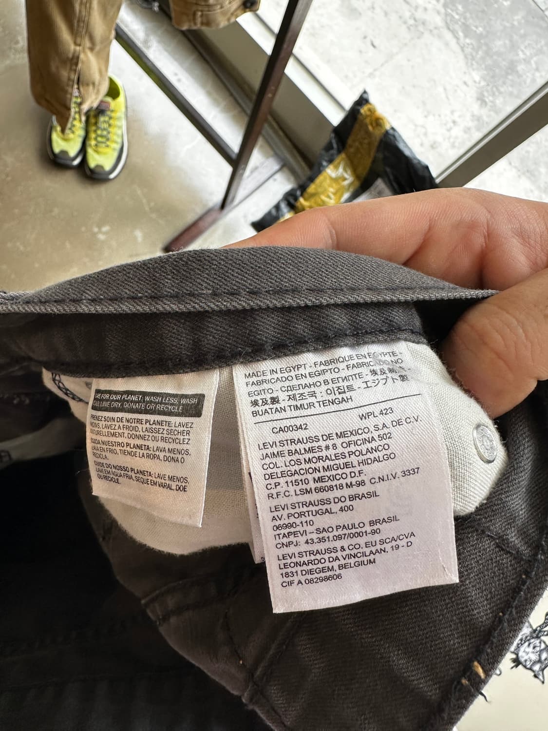 Levi’s 505 블랙 페이딩 워싱 데님 팬츠 w32 상품이미지8