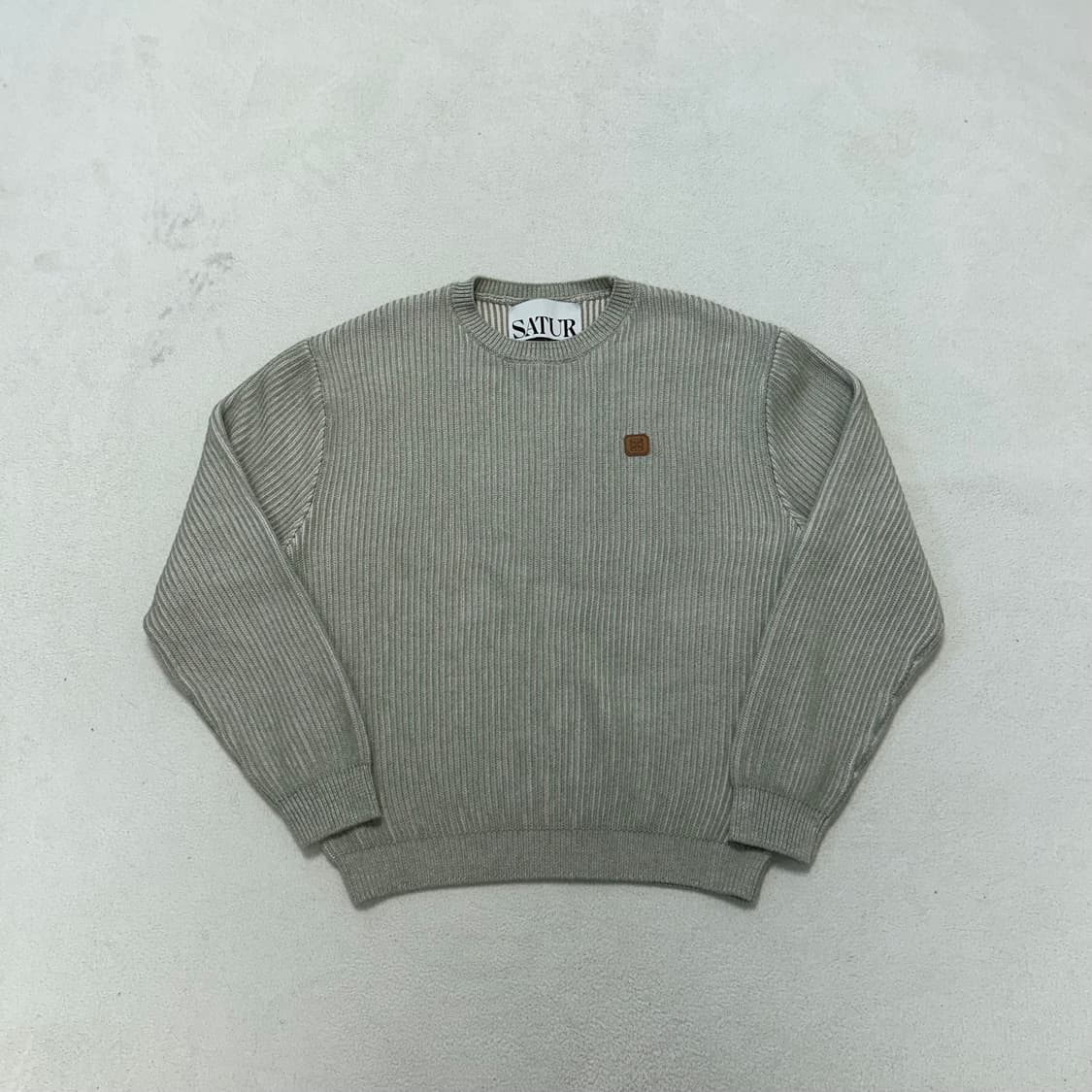 SATUR two-tone basic knit 상품이미지4