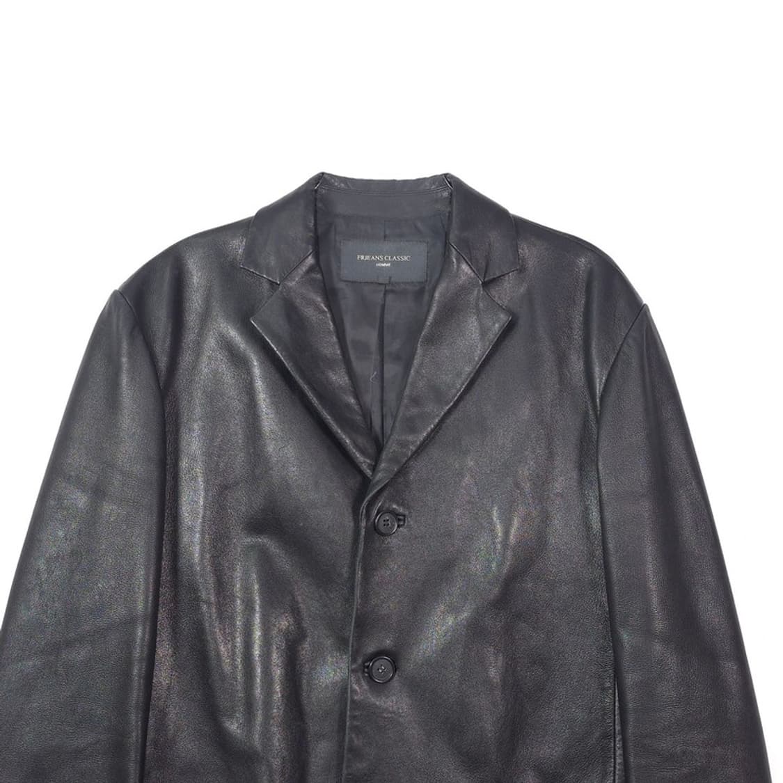 FRIJEANS CLASSIC 리얼 양가죽 3버튼 블레이저 자켓 L 상품이미지3