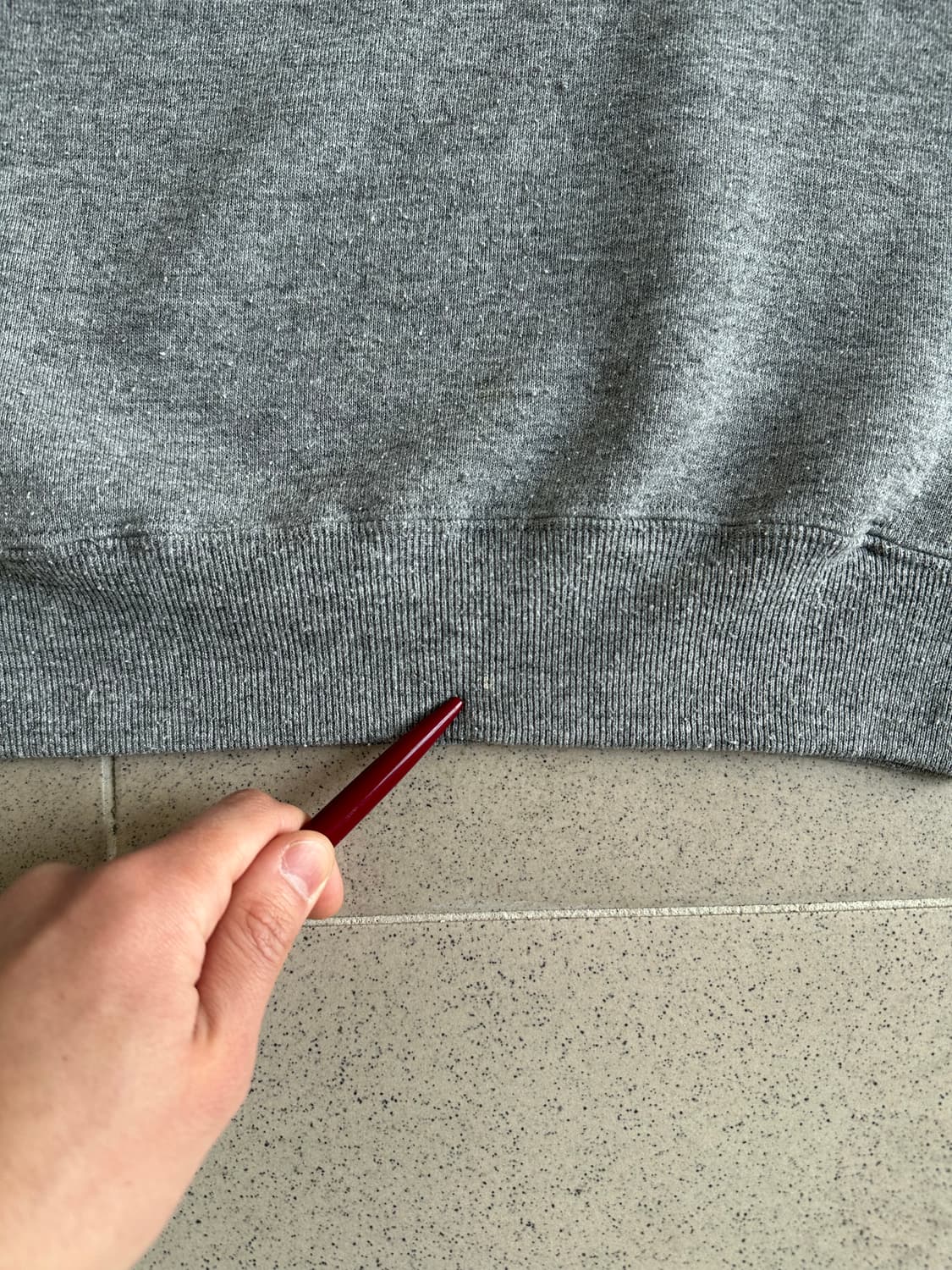 90s 빈티지 러셀 스웻셔츠 그레이 M USA 상품이미지9