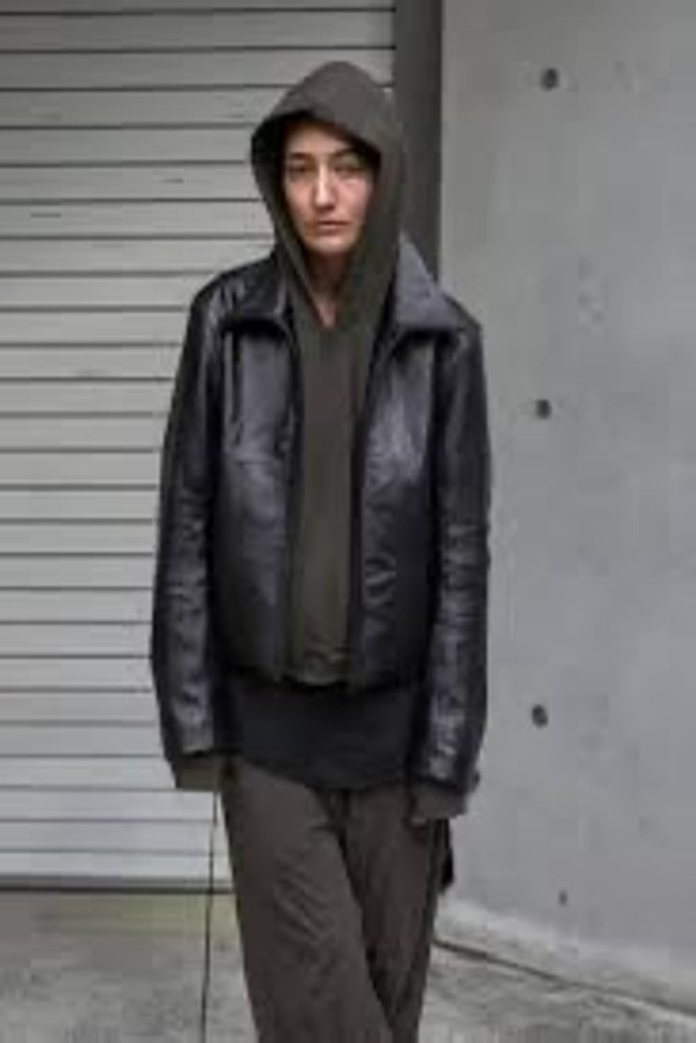 머듈 레더자켓 블랙 2사이즈 상품이미지1