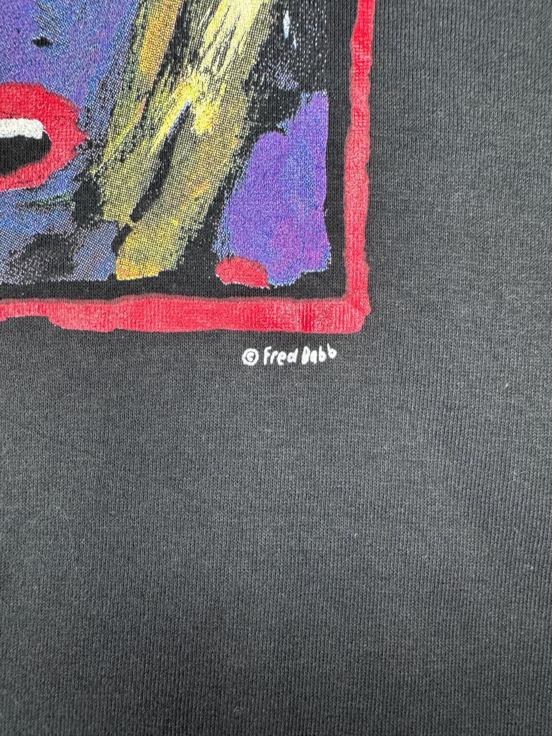 빈티지 90s 프레드밥 Fred Babb art 그래픽 티셔츠 L 상품이미지3