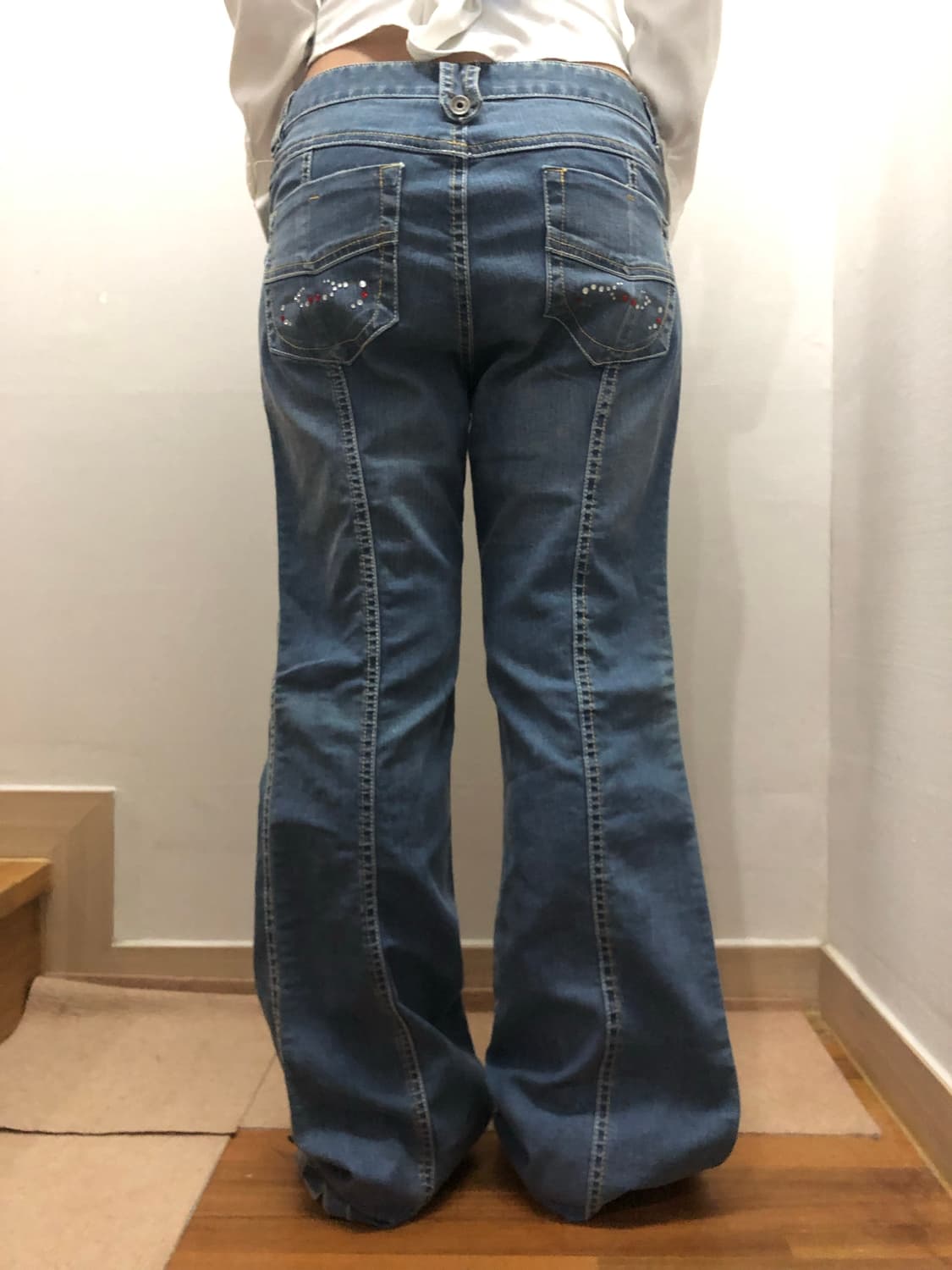 빈티지 데님 큐빅 팬츠 상품이미지7