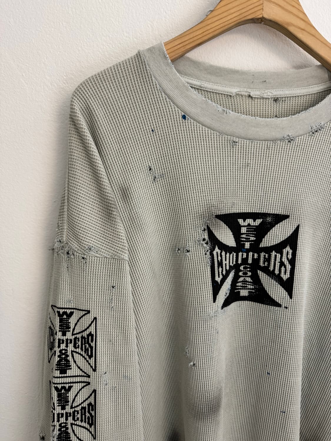 빈티지 커스텀 와플긴팔 상품이미지3