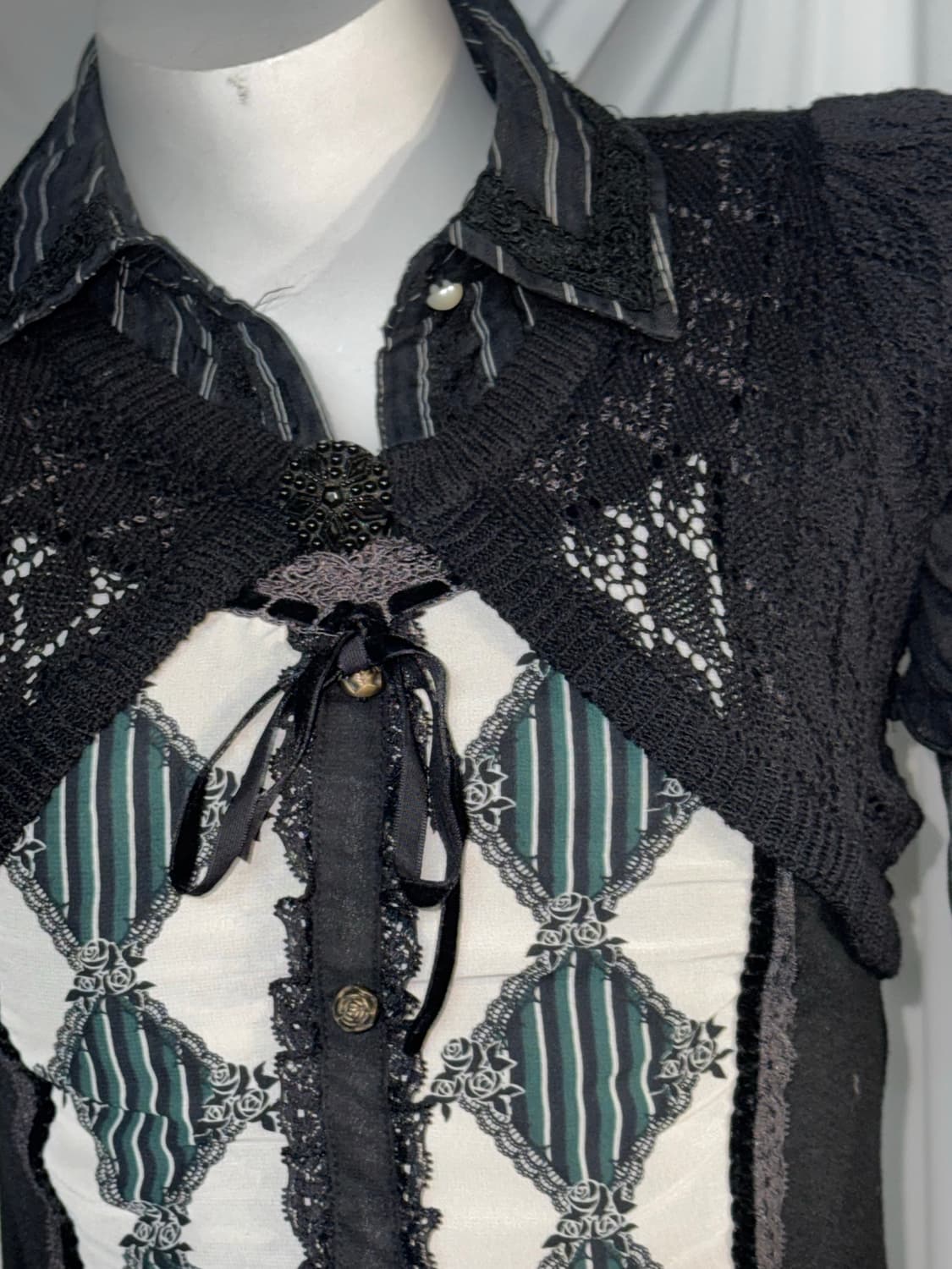 Axes Femme 엑시즈팜 고스 고딕 오리엔탈 공겜여주깔 코디세트 상품이미지9