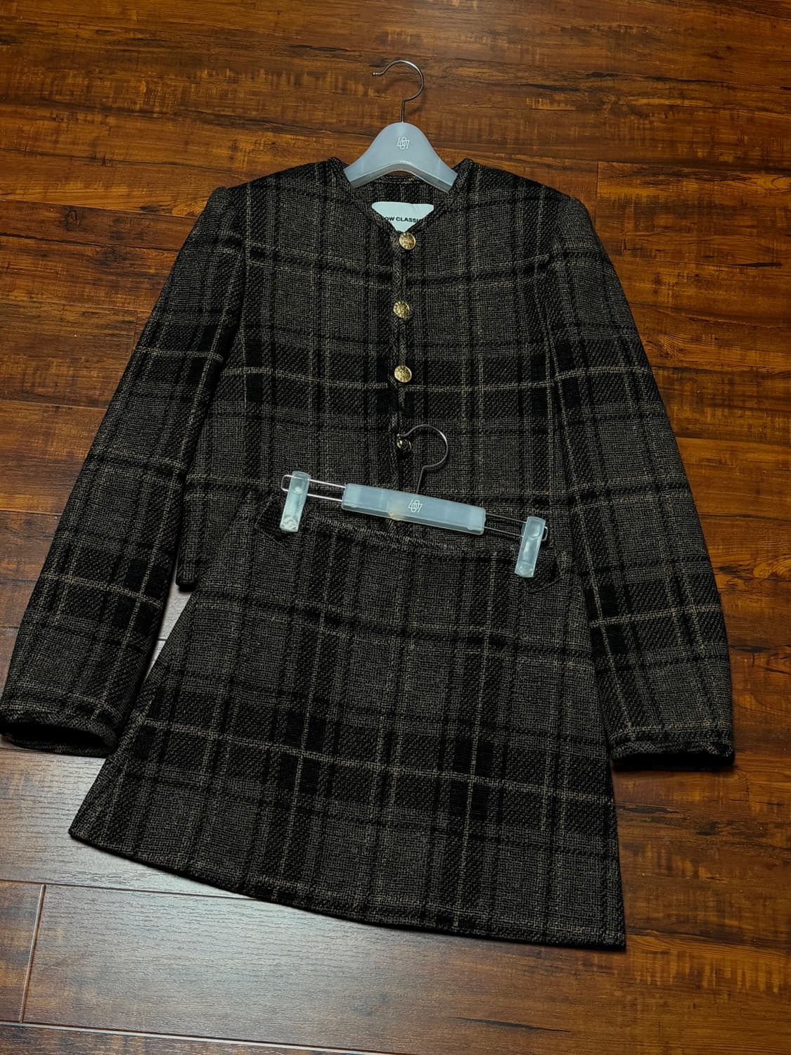 로우클래식 체크 셋업 m 상품이미지1