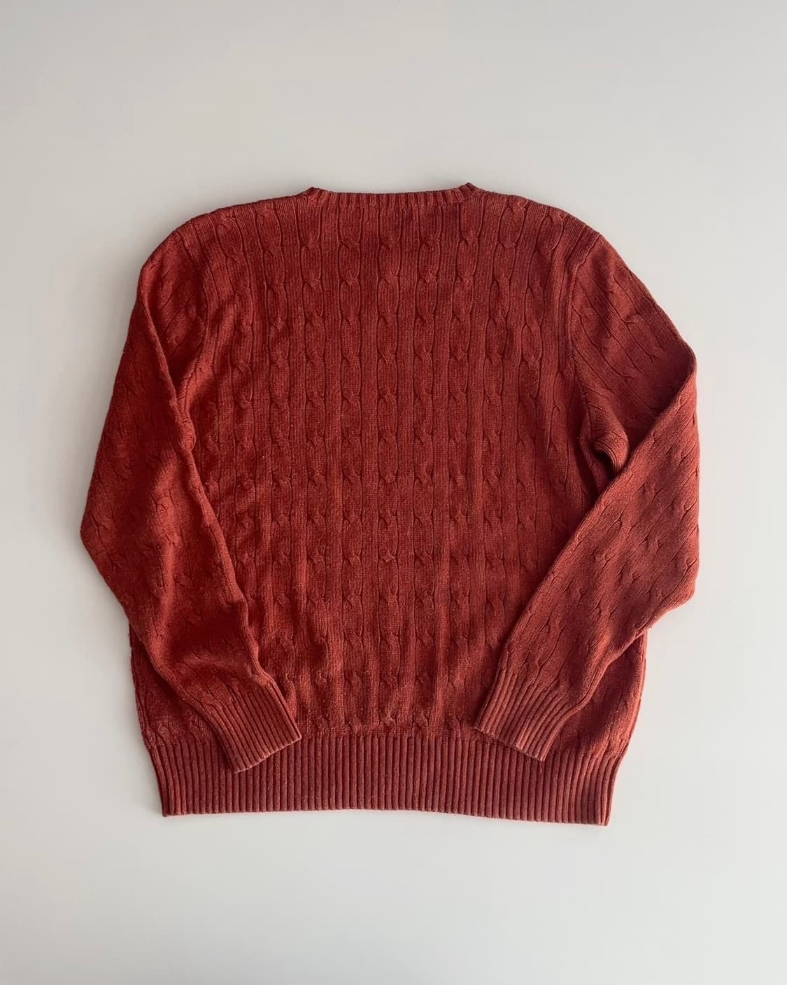 폴로 랄프로렌 케이블 실크 니트 XL 상품이미지2