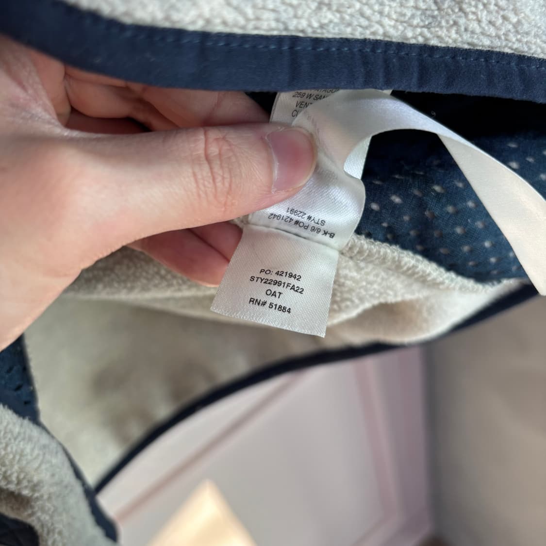 파타고니아 신칠라 플리스 자켓 오트밀 헤더 상품이미지4