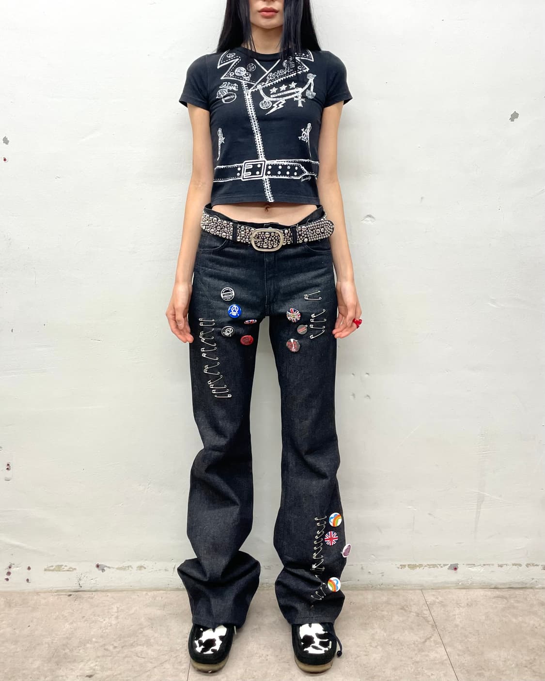 Punk Rider Jacket Long Frouille T-shirt  상품이미지4