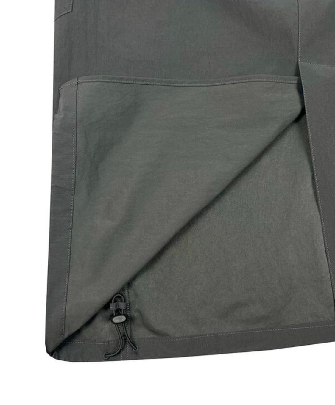 Meantime - 더블레이어드 카고스커트 Charcoal 상품이미지7