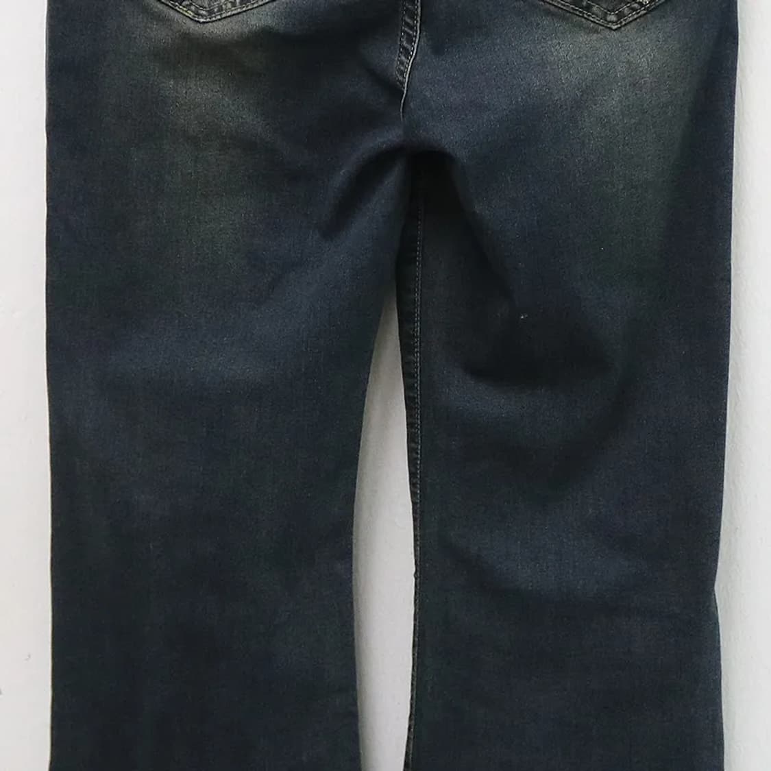 뒷 포켓 자수 포인트 부츠컷 데님 팬츠 62378 상품이미지7