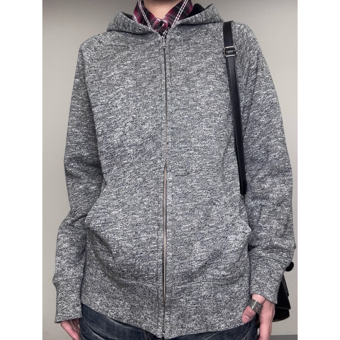 빈티지 기모 후드집업 상품이미지1