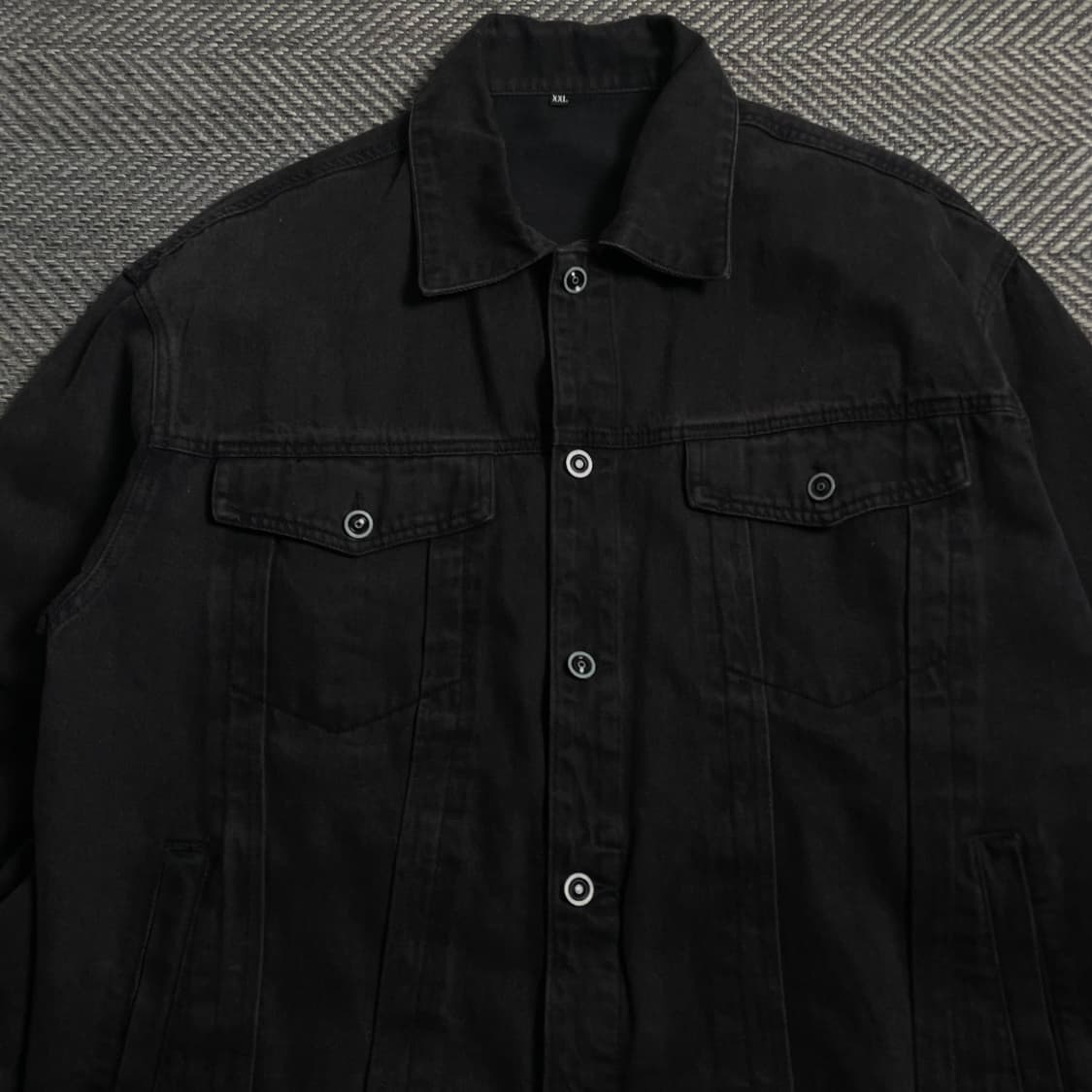 빈티지 흑청 데님 트러커 자켓y 4006 상품이미지5