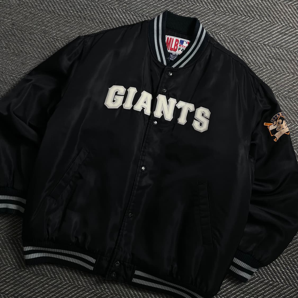 MLB 샌프란시스코 자이언츠 사틴 바시티 자켓y 4052 상품이미지1