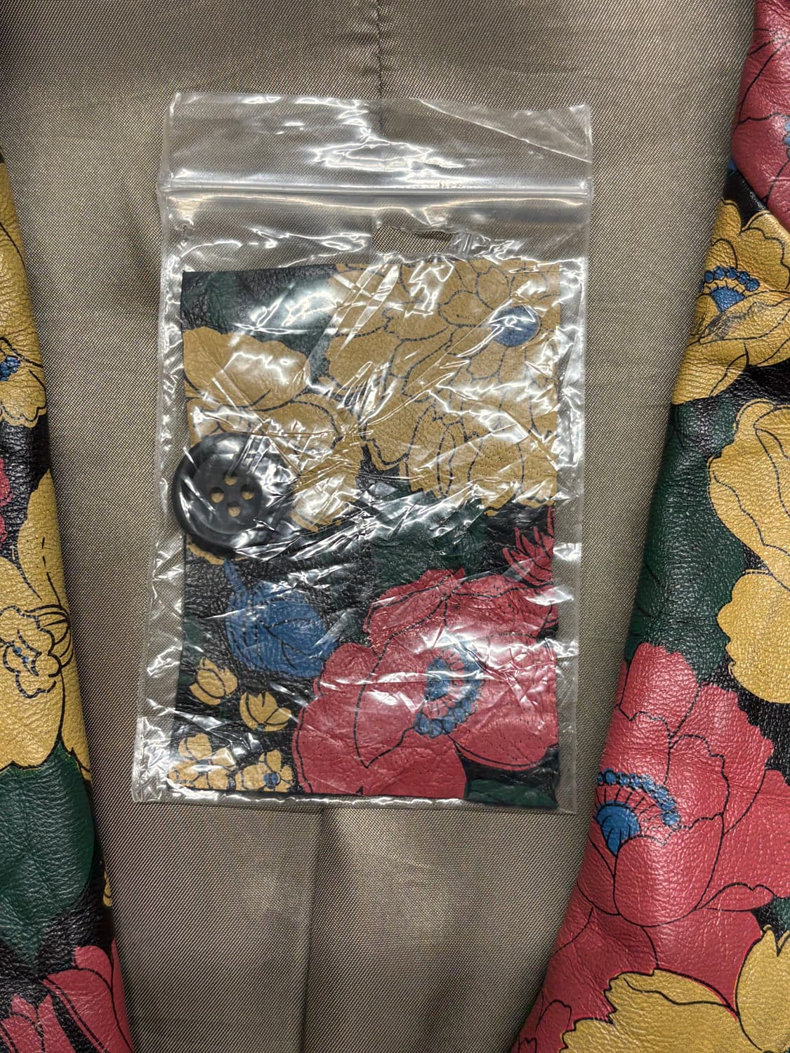 와이즈 요지 야마모토 플라워 레더 자켓 상품이미지10