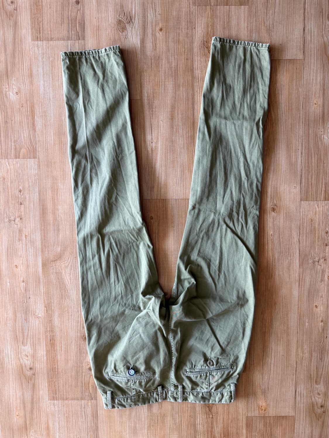 모드피터스 카키색 가먼트 바지 32사이즈 인터메조 수입 상품이미지2