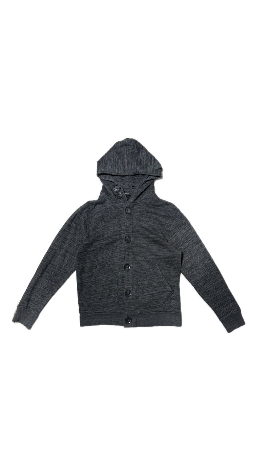 더블 단추 포켓 후드 집업 상품이미지1