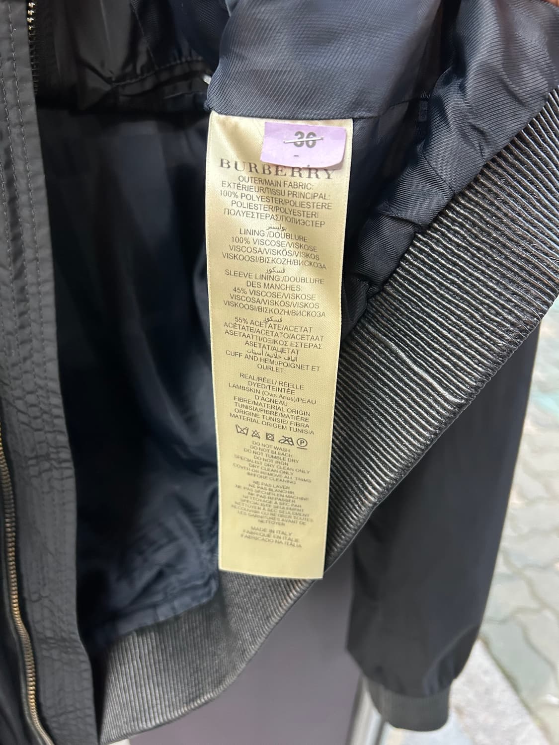 XL/ 버버리 블루종 봄버 자켓 상품이미지10