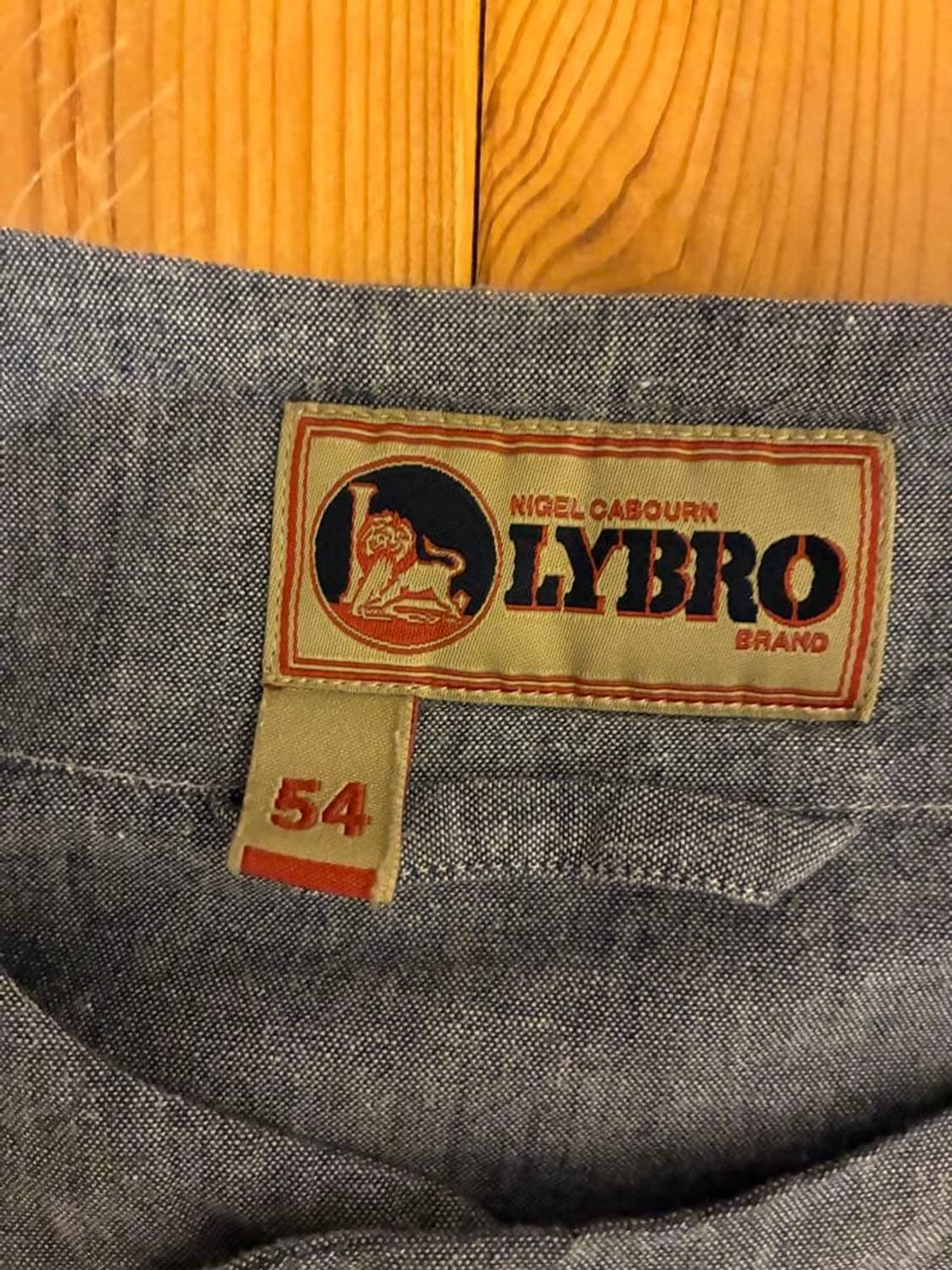 [54] 나이젤카본 샴브레이 논카라 프렌치 워크 자켓 상품이미지2