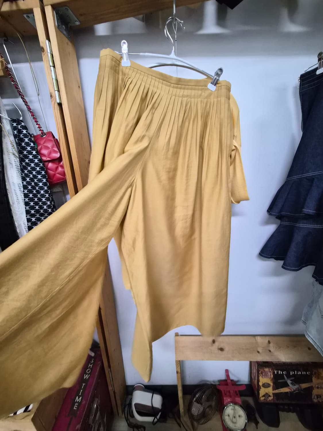 거즈면 박시 벌룬셔츠. 레이온 와이드팬츠 상품이미지8