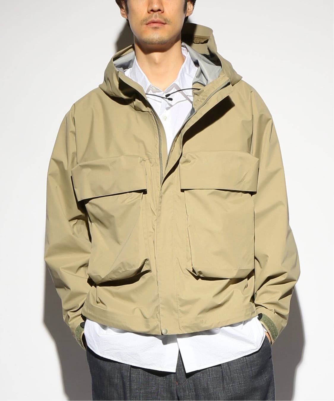 언유즈드 빅퍼켓 윈드브레이커 베이지 3size 상품이미지1