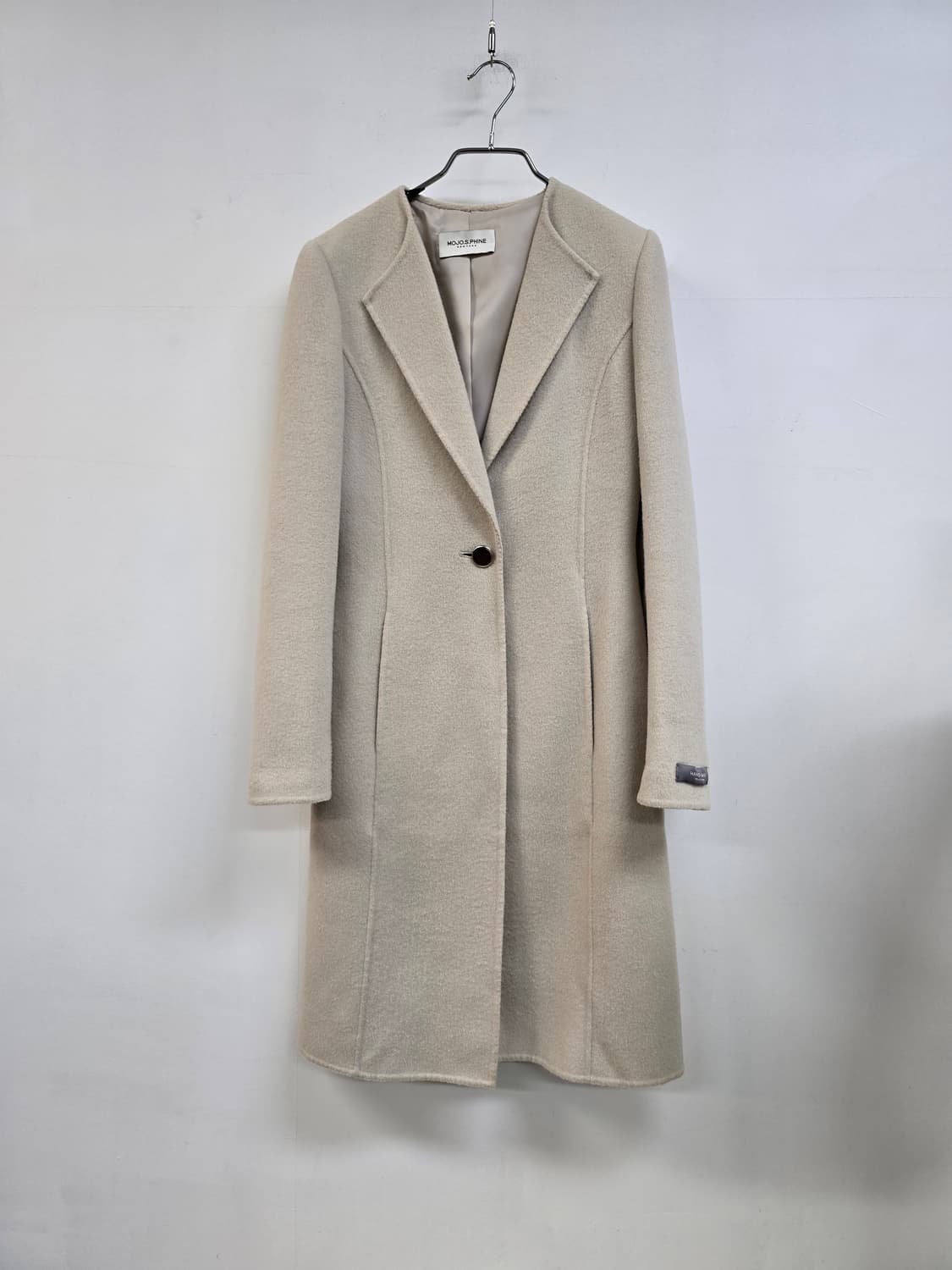 모조에스핀 캐시미어블랜딩 핸드메이드 롱코트 상품이미지1