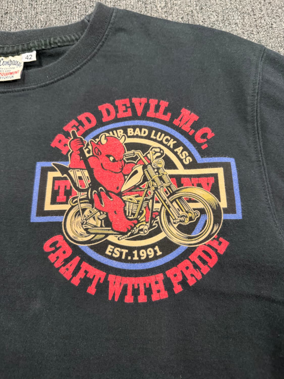 OS) 테드 컴퍼니 빈티지 프린팅 반팔 티셔츠 상품이미지3