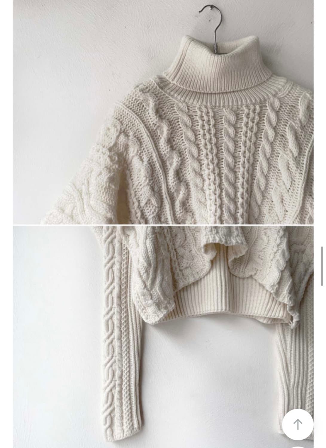 김아홉 케이프 니트 (아이보리) 상품이미지5