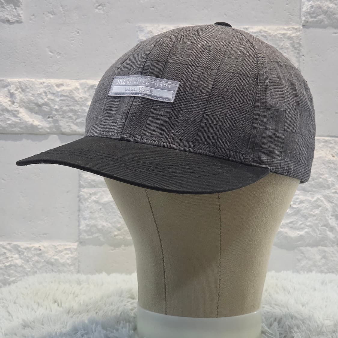 L5-7:질바이질스튜어트 체크 블랙 플랫캡 (57-59) 상품이미지4