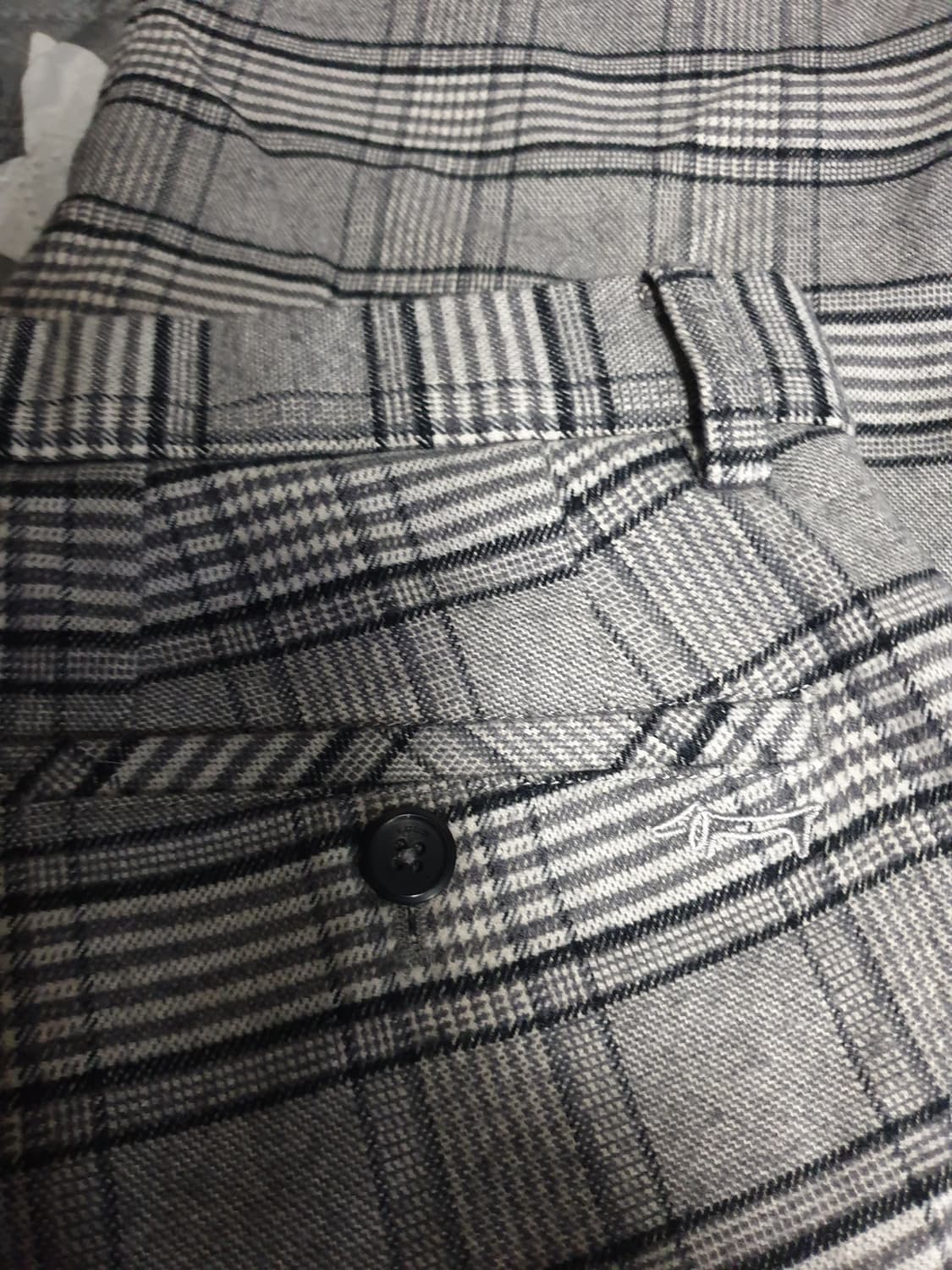 루이까스텔 이중직원단 스판 플란넬 겨울 골프 팬츠 그레이 (33) 상품이미지3