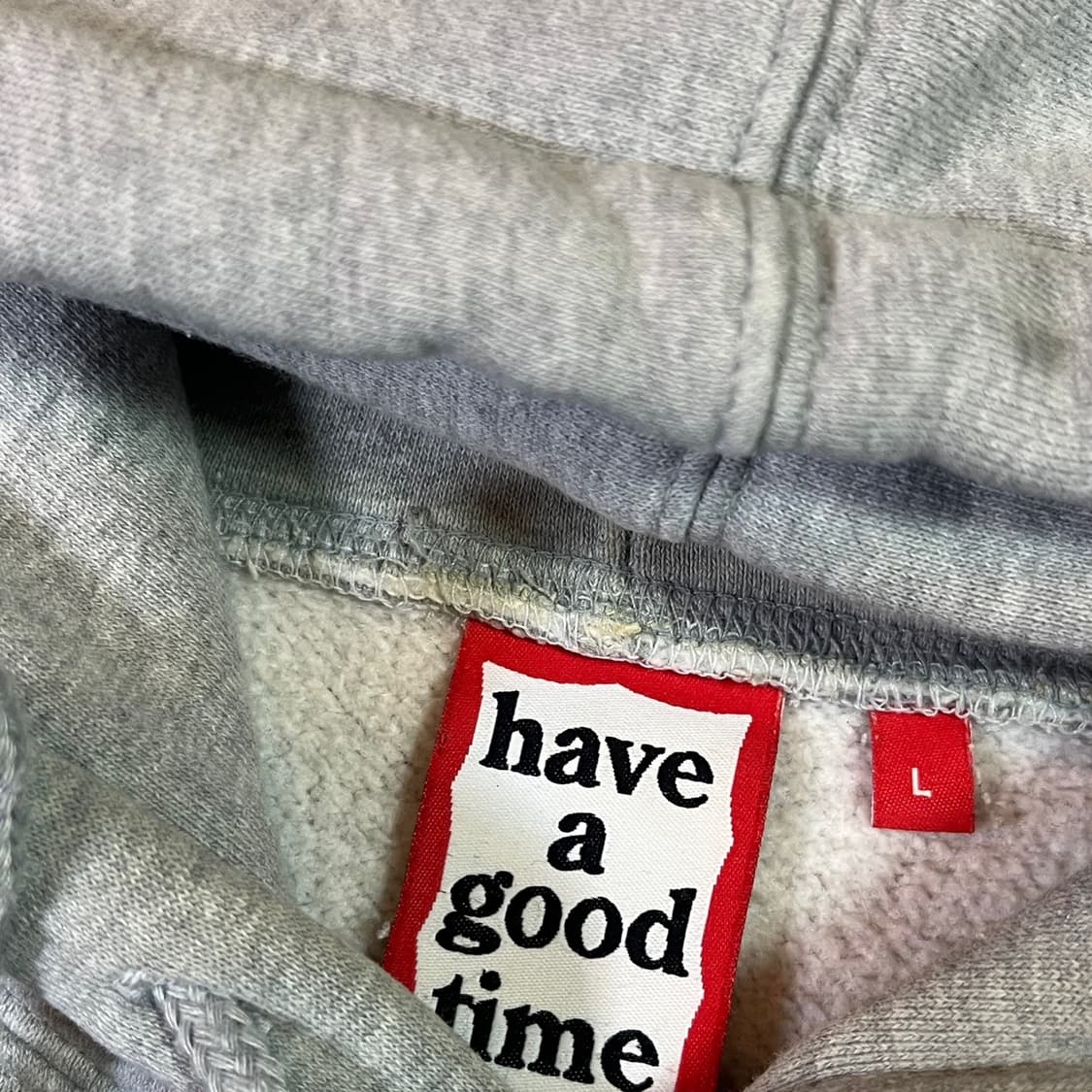 해브어굿타임 빅로고 후드티 상품이미지3