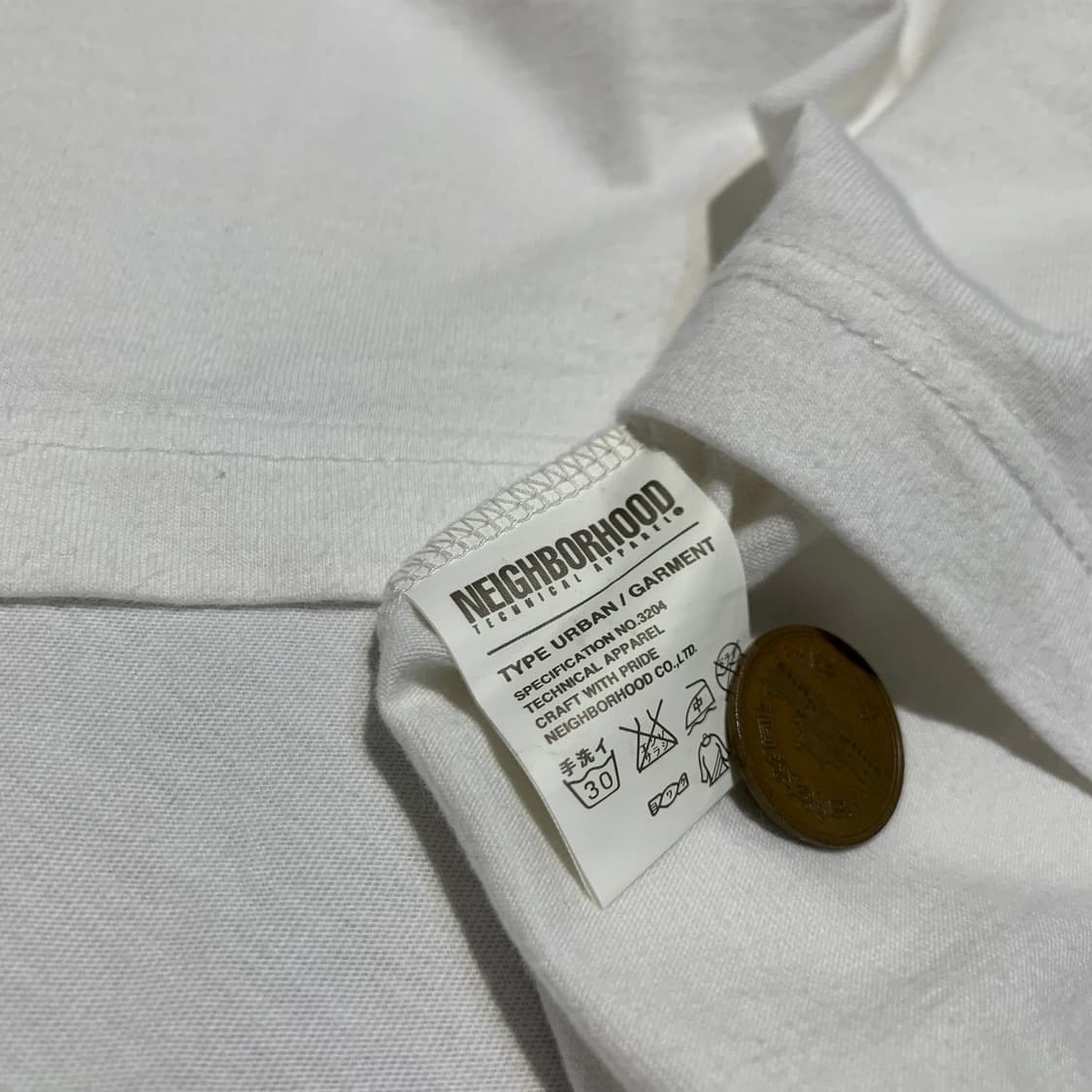 S) 네이버후드 박스로고 라운드넥 반팔 티셔츠 상품이미지7