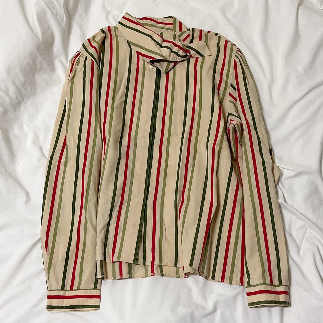 빈티지 ) 컬러스트라이프 베이지 블라우스 상품이미지2