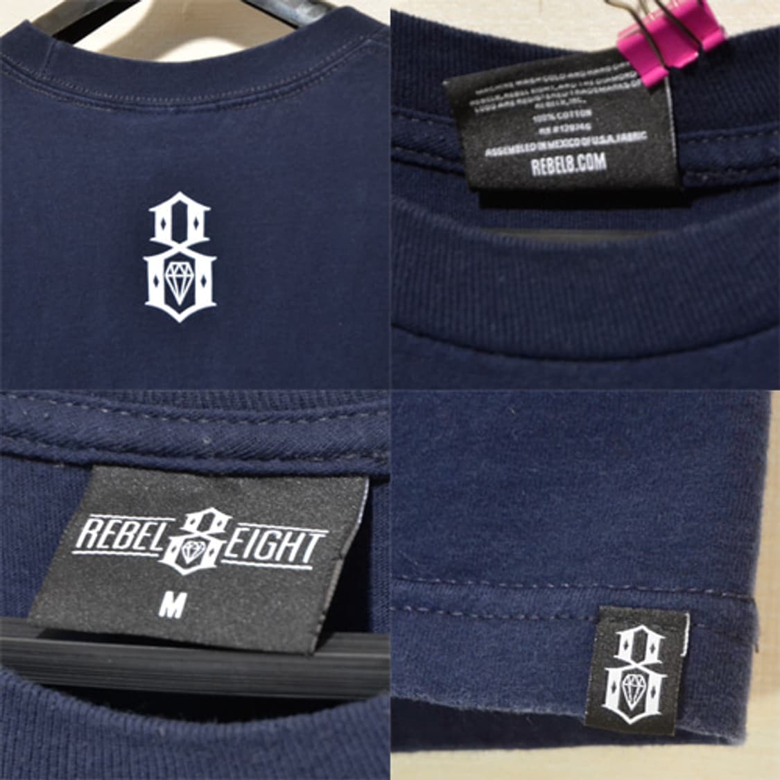 REBEL8 프린팅 Navy T(M)  상품이미지2