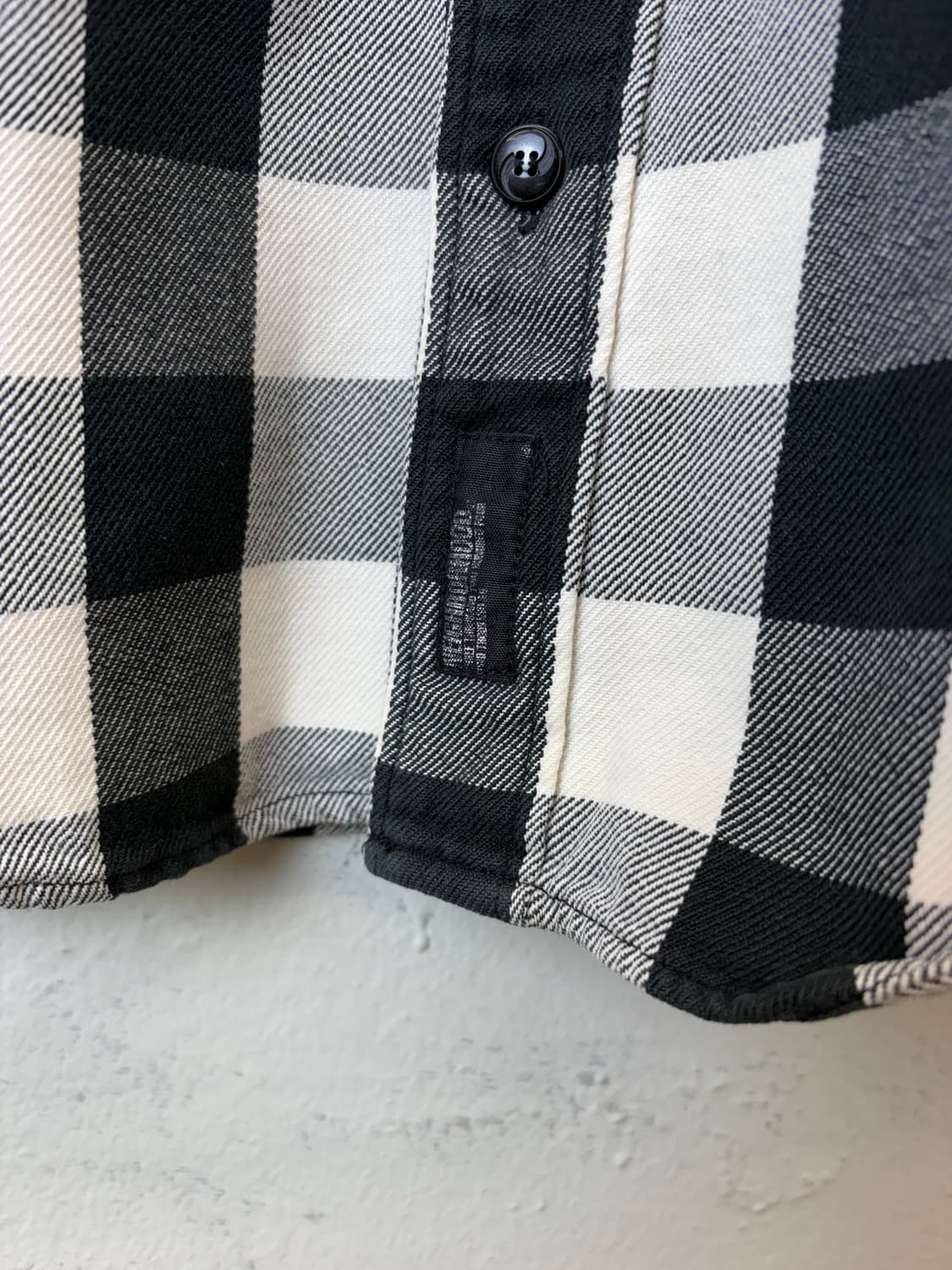네이버후드 00s 빈티지 깅엄체크 반팔 셔츠 상품이미지6