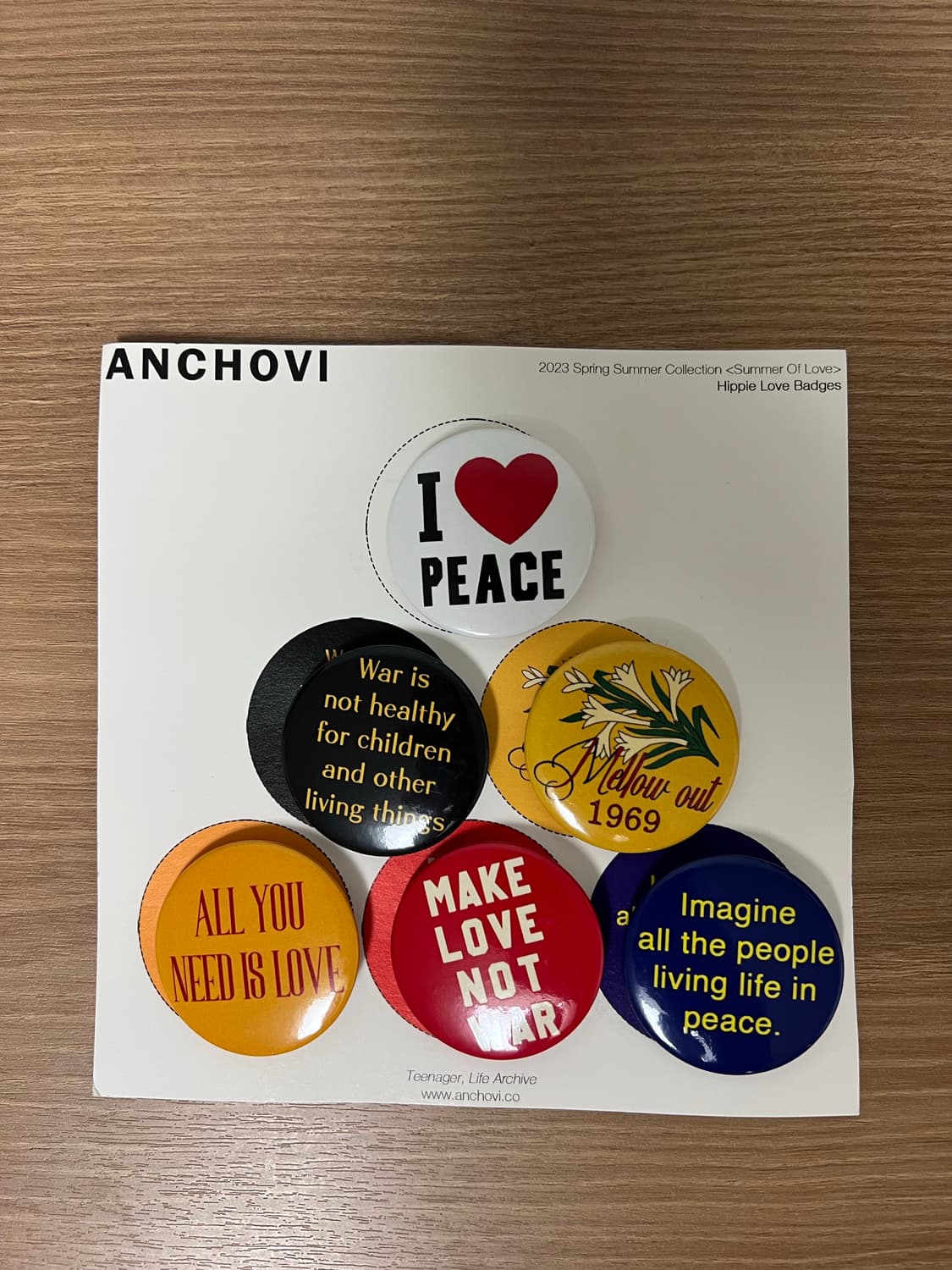 Anchovi 23ss 뱃지 상품이미지1