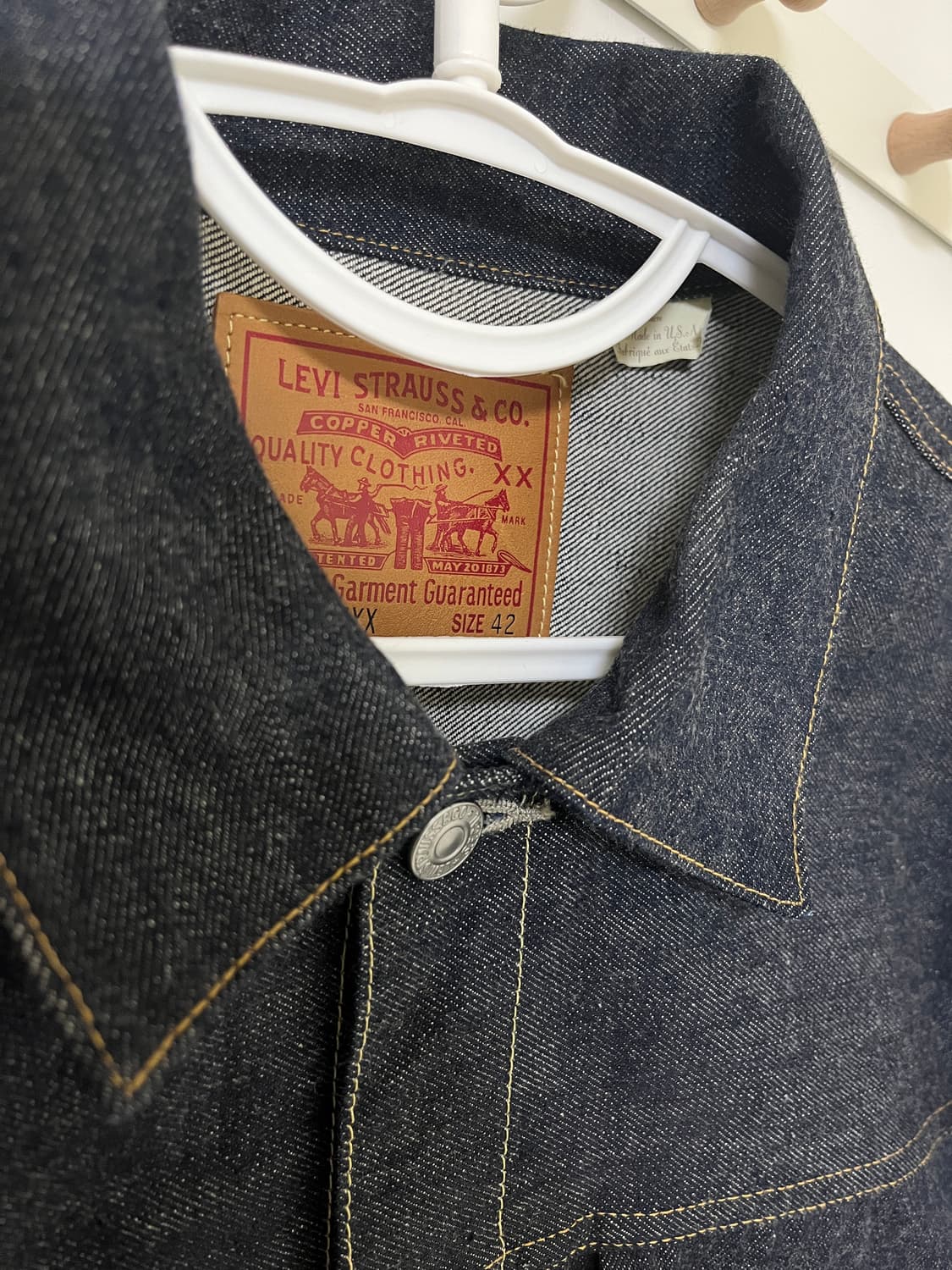 리바이스빈티지클로딩 LVC1953 TYPE2 리지드 미국 콘밀 L 42 상품이미지2