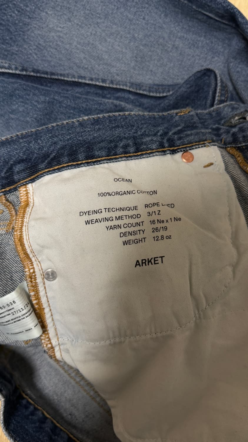 아르켓 ocean 루즈 스트레이트진 새상품 판매합니다. (29/32) 상품이미지4