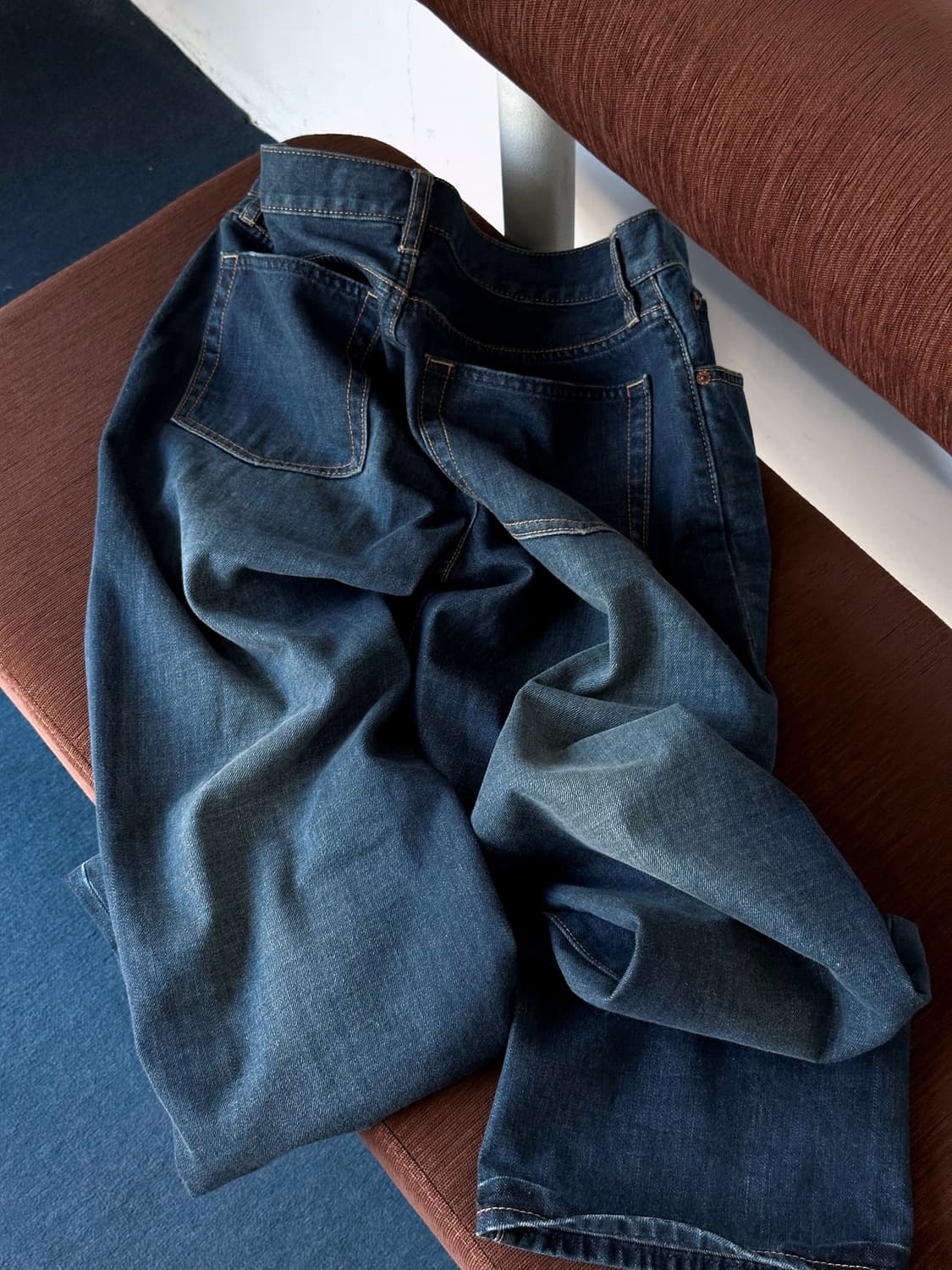 5pkt design denim wide straight pants 상품이미지1