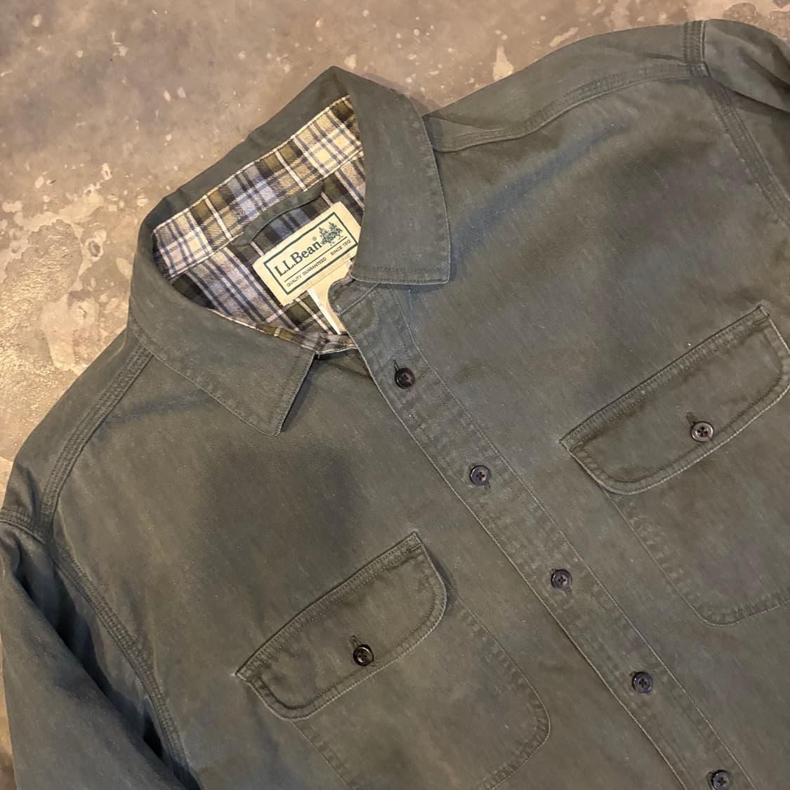 엘엘빈 플란넬 라인드 캔버스 셔츠 상품이미지4