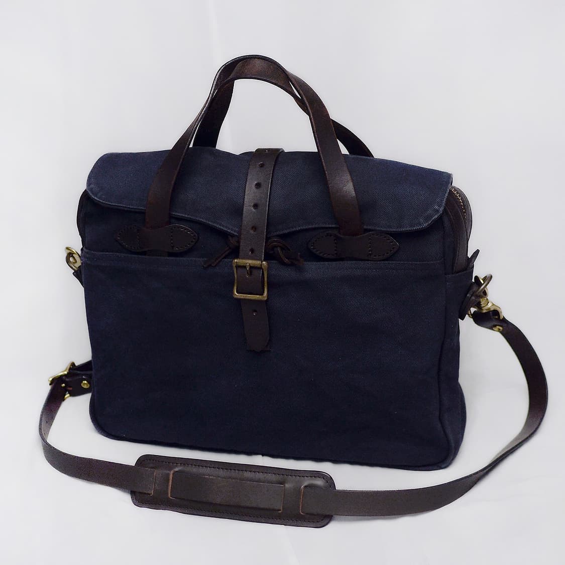 필슨 (FILSON) 80s 오리지널 러기지 트윌캔버스 레더 브리프케이스 상품이미지1