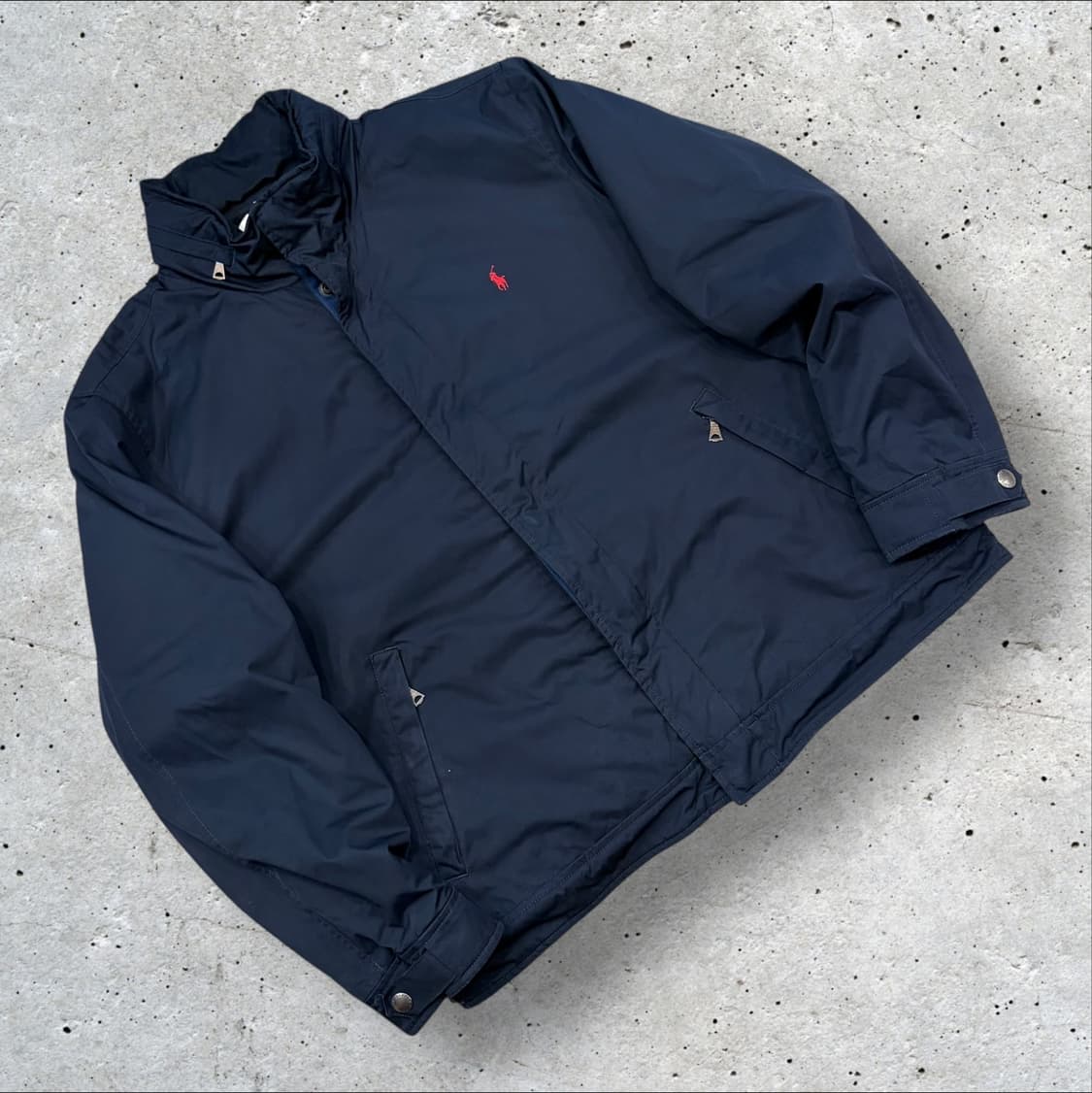 [XL] 폴로 랄프로렌 폴리쉘 기모안감 네이비 블루종 자켓 B621 상품이미지1