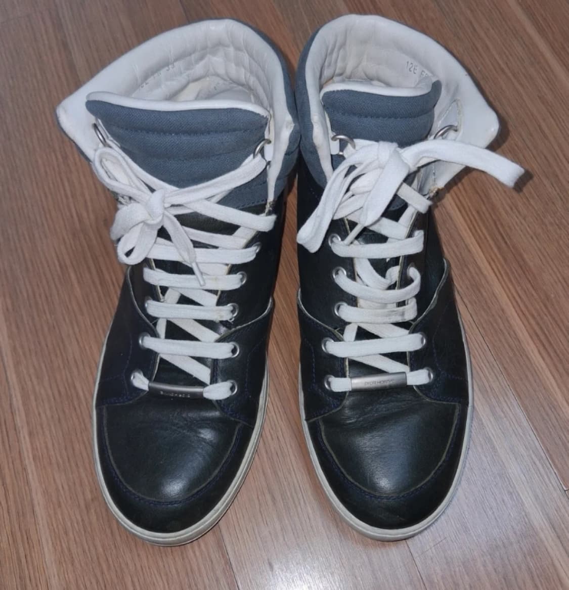 디올 블랙 하이탑 스니커즈 39 상품이미지2